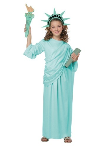Click Here to buy Statue Of Liberty Girls Costume from HalloweenCostumes, CDN Funds & Shipping