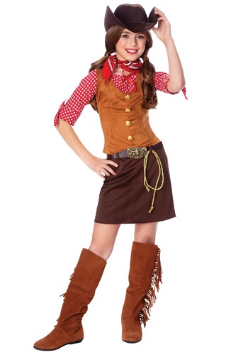 Click Here to buy Girls Gun Slinger Costume from HalloweenCostumes, CDN Funds & Shipping