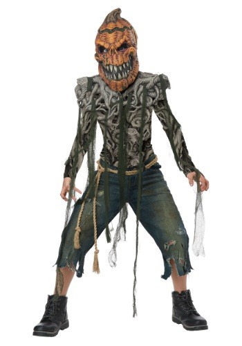 Click Here to buy Pumpkin Head Boys Costume from HalloweenCostumes, CDN Funds & Shipping