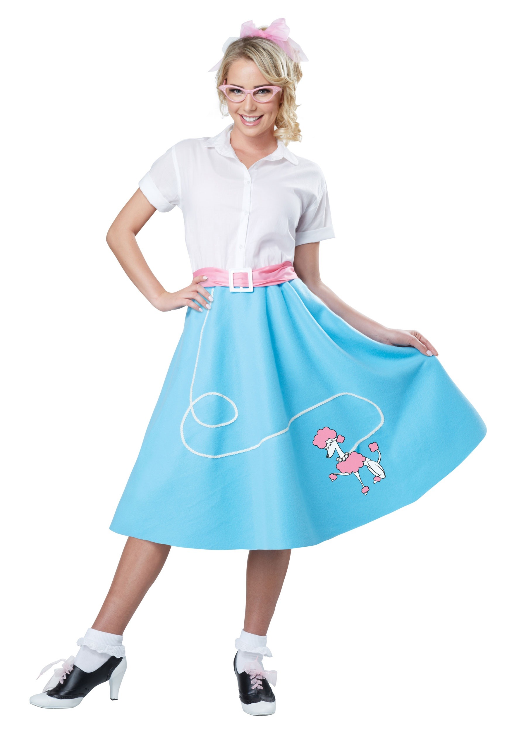Blue '50s Poodle Skirt For Women Costume