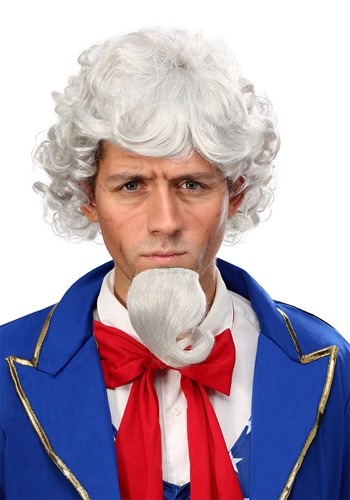Click Here to buy Mens Uncle Sam Wig and Beard Kit from HalloweenCostumes, CDN Funds & Shipping