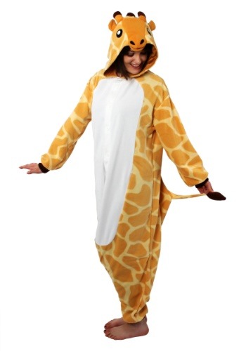Click Here to buy Giraffe Kigurumi for Adults Costume from HalloweenCostumes, CDN Funds & Shipping