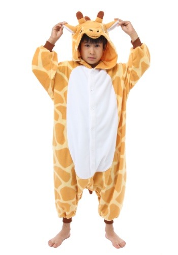 Click Here to buy Giraffe Kigurumi for Kids Costume from HalloweenCostumes, CDN Funds & Shipping