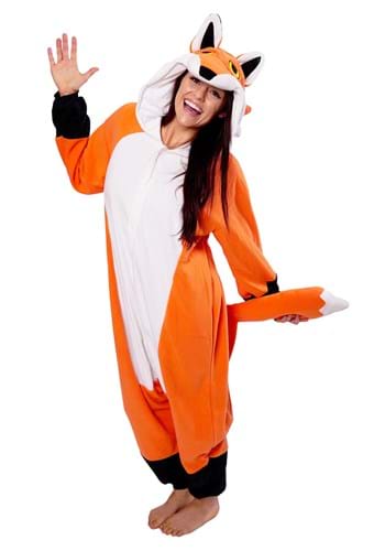 Click Here to buy Red Fox Kigurumi Costume for Adults from HalloweenCostumes, CDN Funds & Shipping