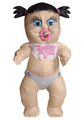 Click Here to buy Inflatable Baby Girl Costume for Adults from HalloweenCostumes, CDN Funds & Shipping