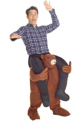 Click Here to buy Bear Piggyback Costume for Adults from HalloweenCostumes, CDN Funds & Shipping