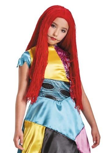 Click Here to buy Sally Kids Wig from Nightmare Before Christmas from HalloweenCostumes, CDN Funds & Shipping
