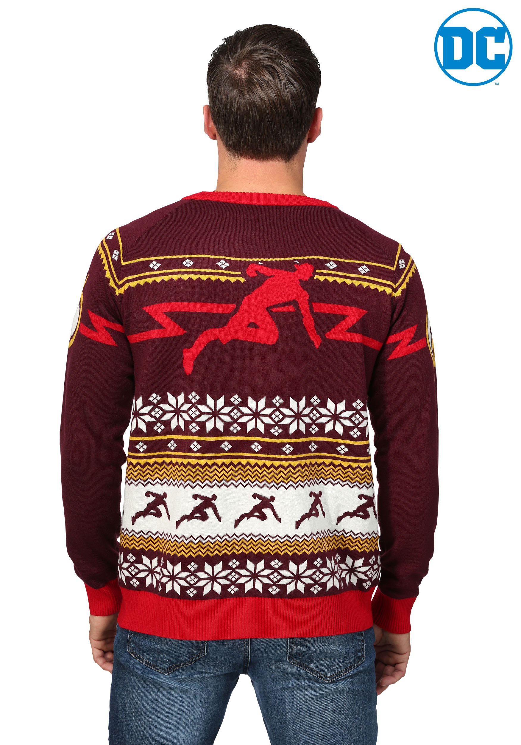 Flash Logo Ugly Christmas Sweater For Men