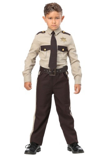 Click Here to buy Sheriff Boys Costume | Kids Police Officer Costume from HalloweenCostumes, CDN Funds & Shipping