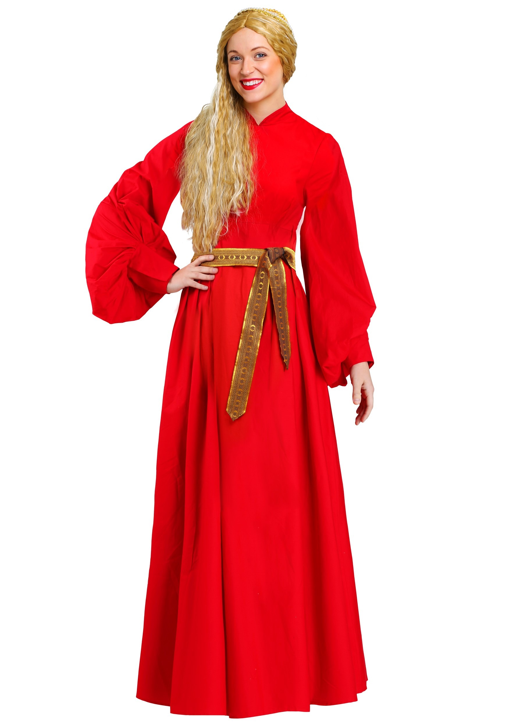 Plus Size Buttercup Peasant Costume Dress For Women