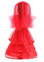Toddler Gothic Red Wedding Dress