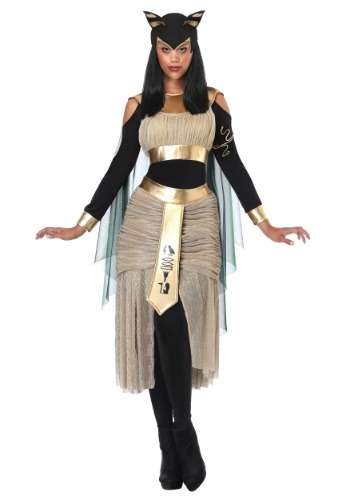 Click Here to buy Egyptian Goddess Bastet Womens Costume from HalloweenCostumes, CDN Funds & Shipping