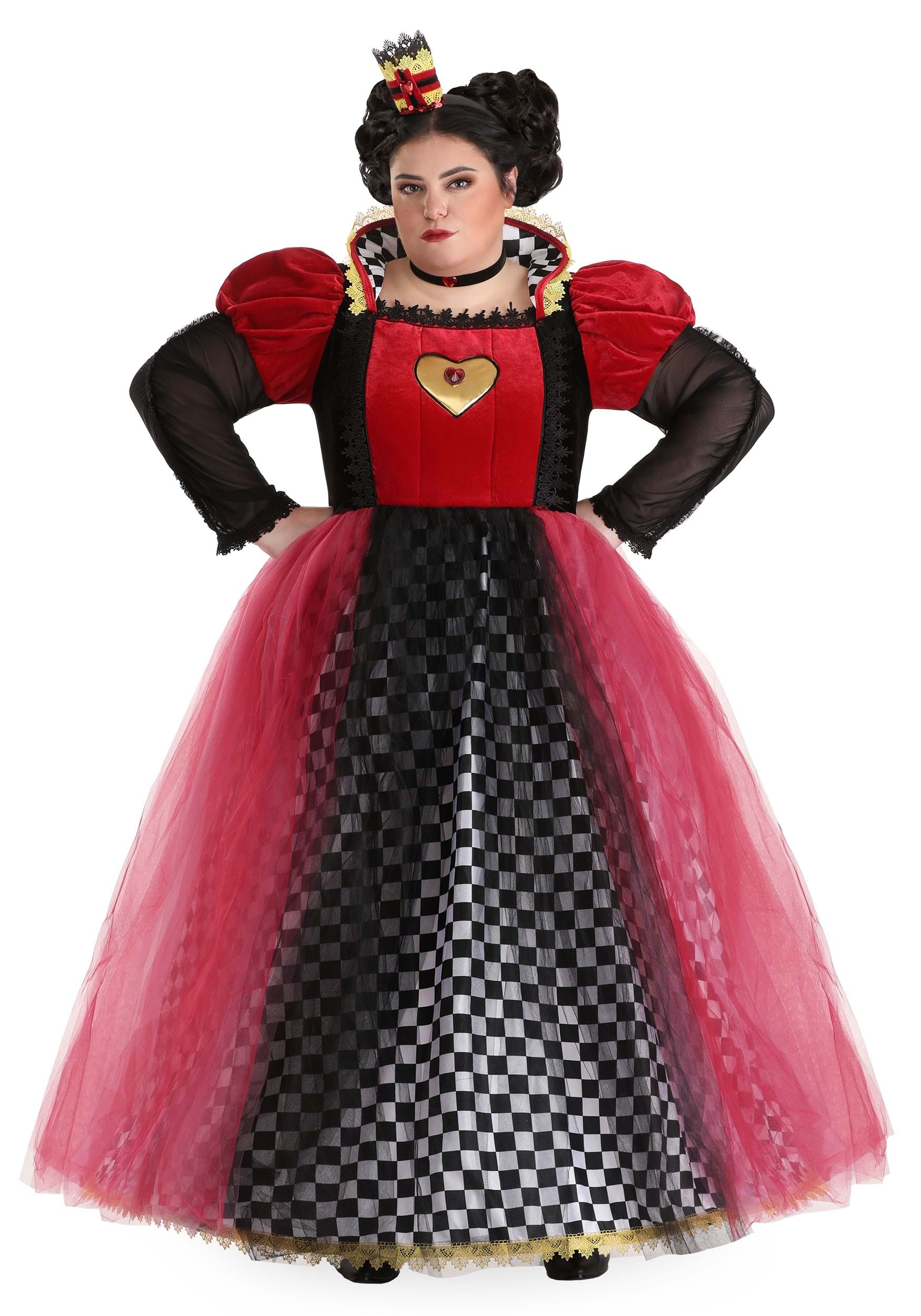 Plus Size Ravishing Queen of Hearts Costume for Plus Size Women 1X 2X