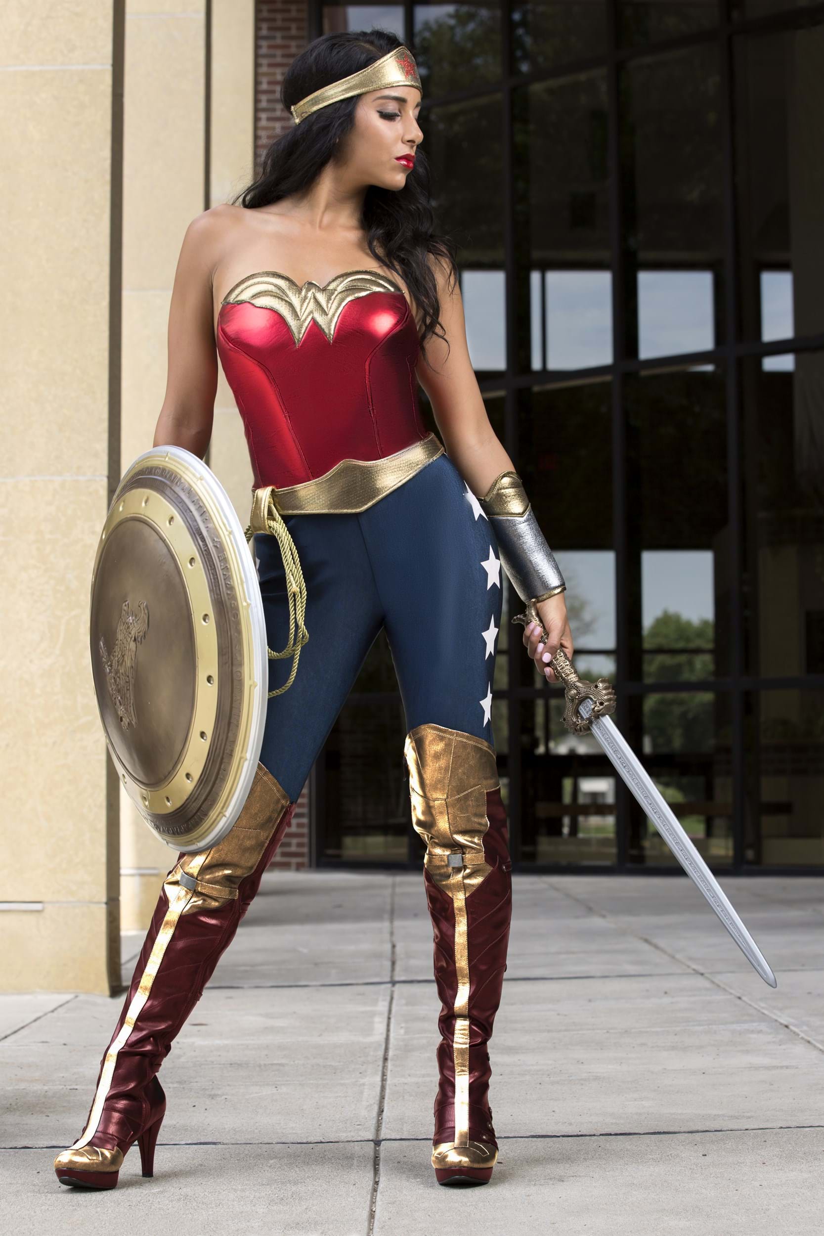 Affordable Wholesale costume latex wonder woman For Fancy Dress 