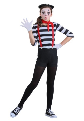 Girl's Mime Costume