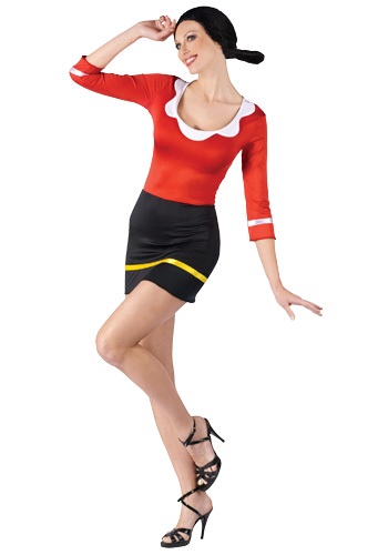 Click Here to buy Sexy Olive Oyl Costume from HalloweenCostumes, CDN Funds & Shipping