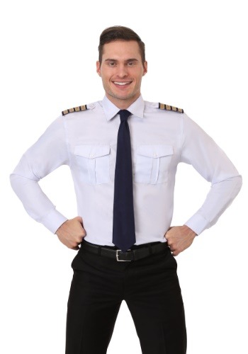 Click Here to buy Adult Pilot Long Sleeve Shirt from HalloweenCostumes, CDN Funds & Shipping