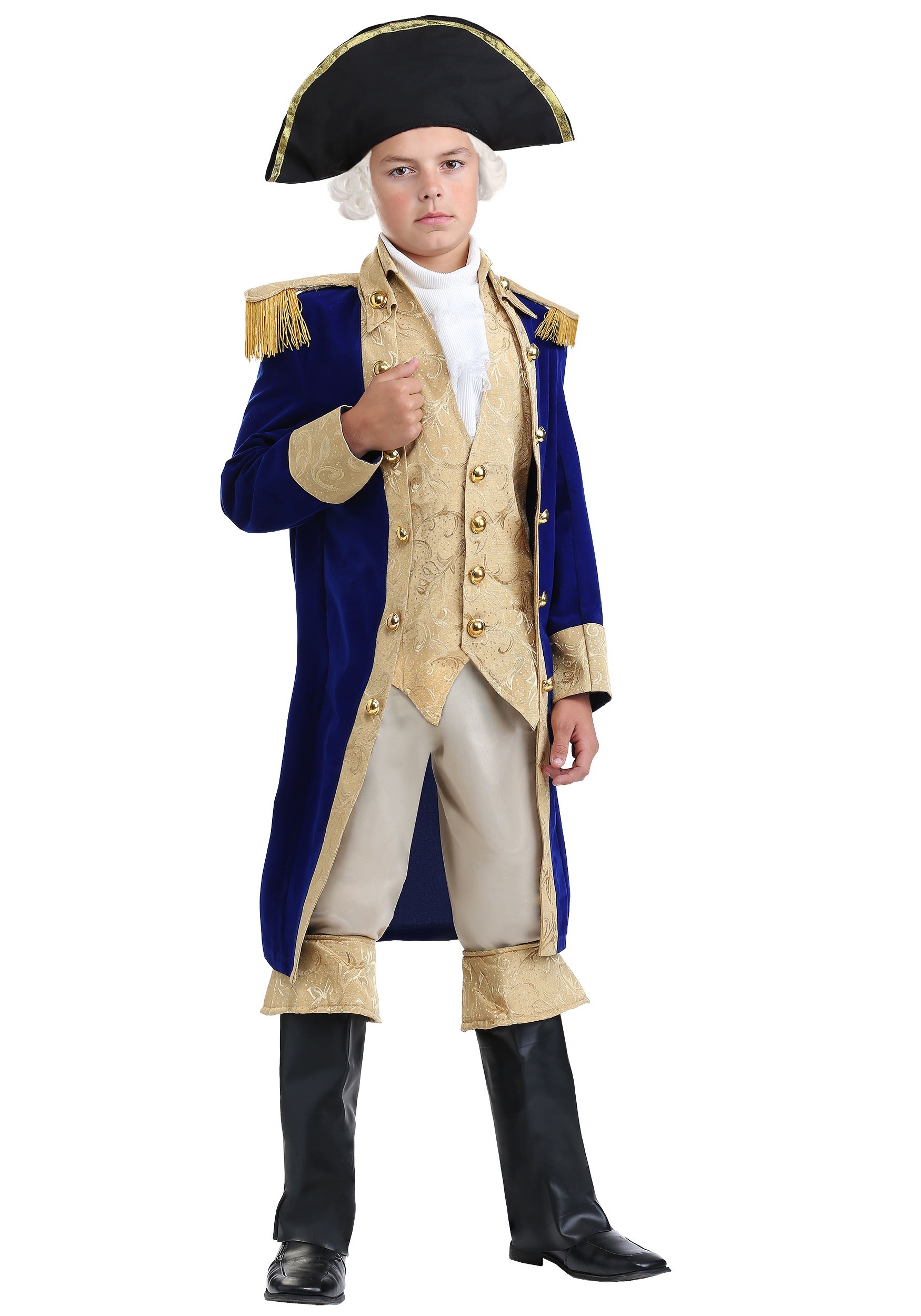 George Washington Child Costume Founding Father 