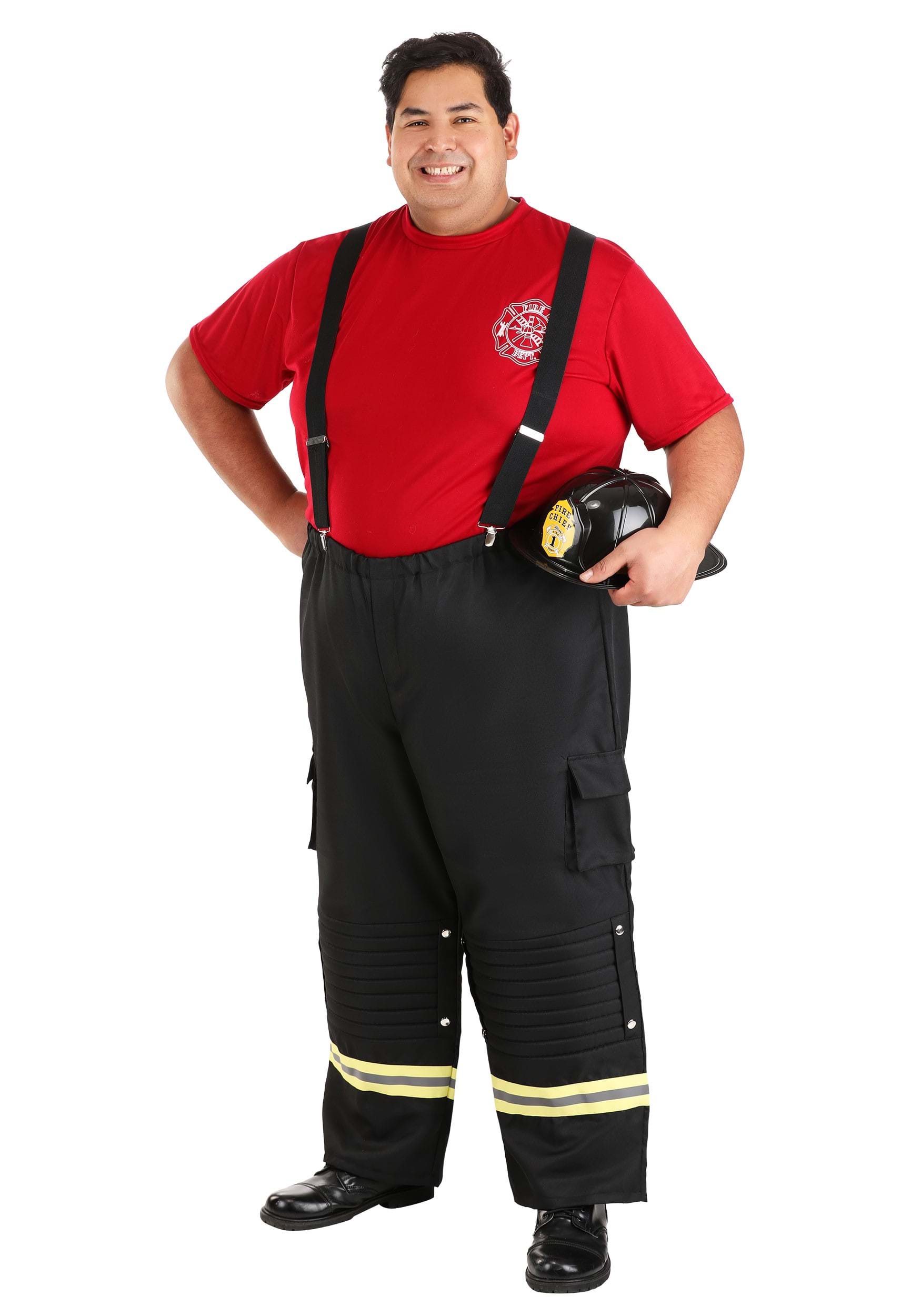 Fire Captain Plus Size Costume for Men 2X