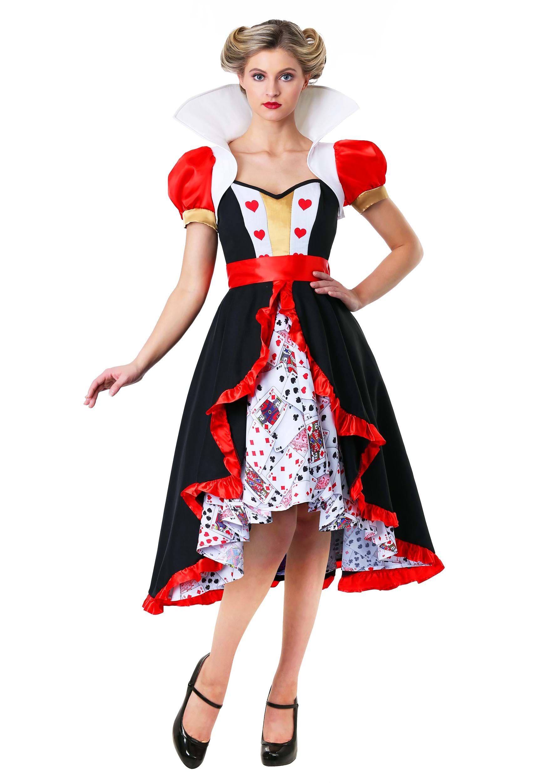 Flirty Queen Of Hearts Costume For Women