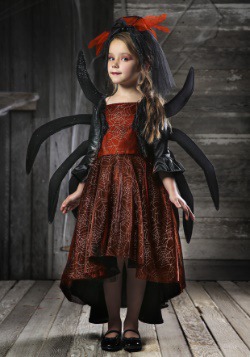 Girl's Spooky Widow Dress Costume