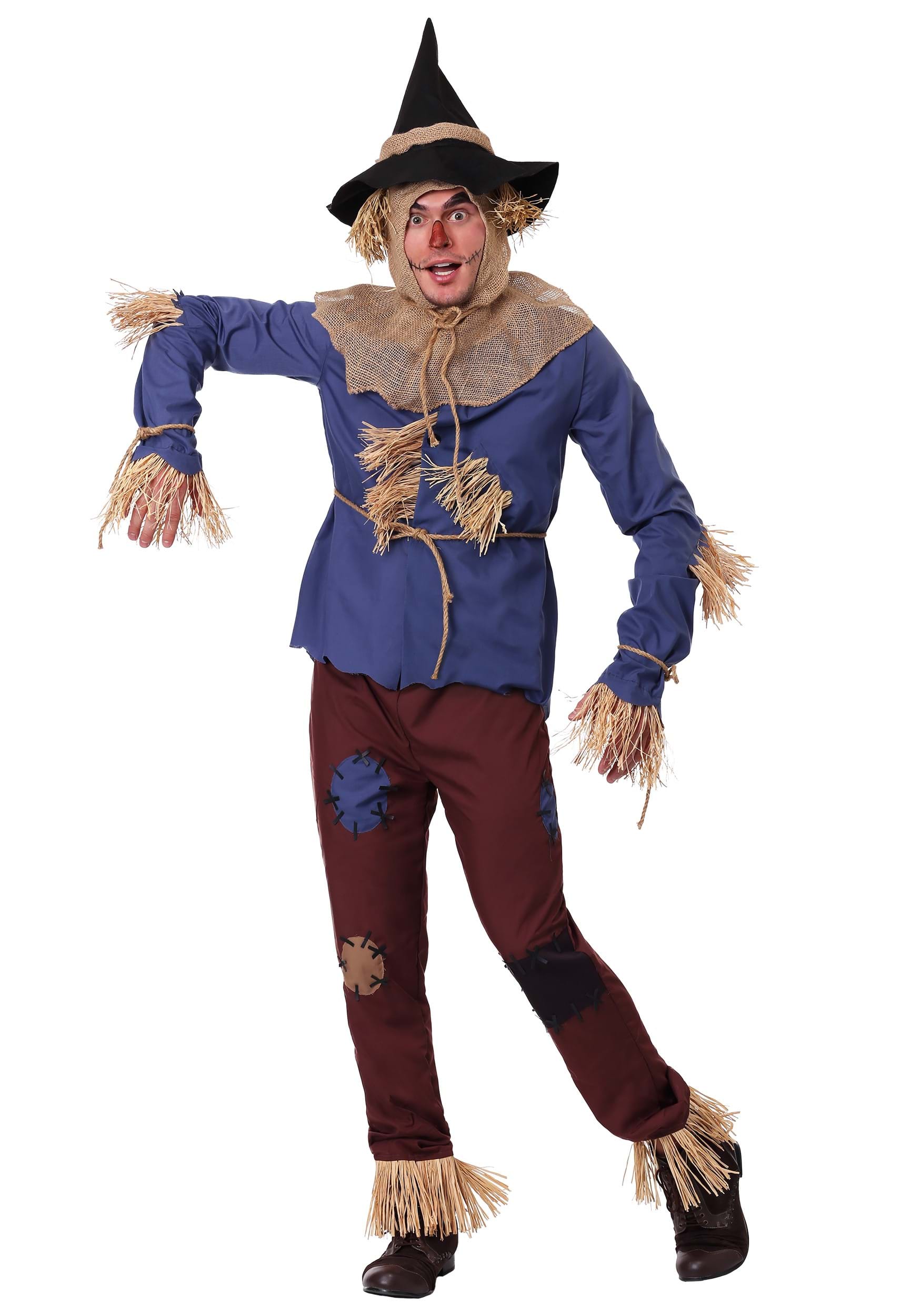 Plus Size Patchwork Scarecrow Adult Costume | Storybook Costumes