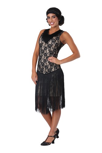 Click Here to buy Speakeasy Flapper Plus Size Womens Costume from HalloweenCostumes, CDN Funds & Shipping