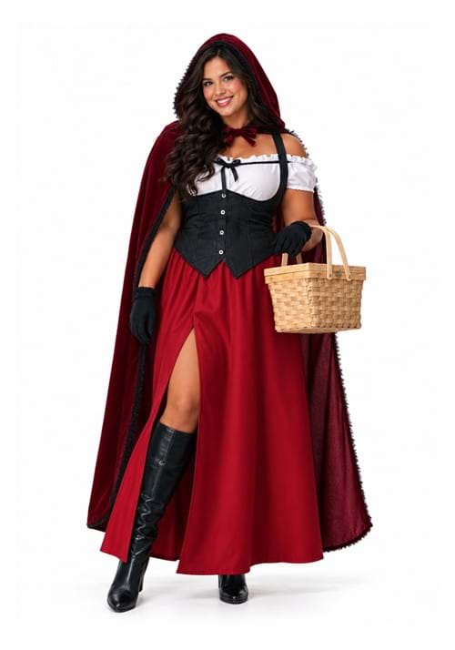 Plus Size Ravishing Red Riding Hood Women's Costume upd