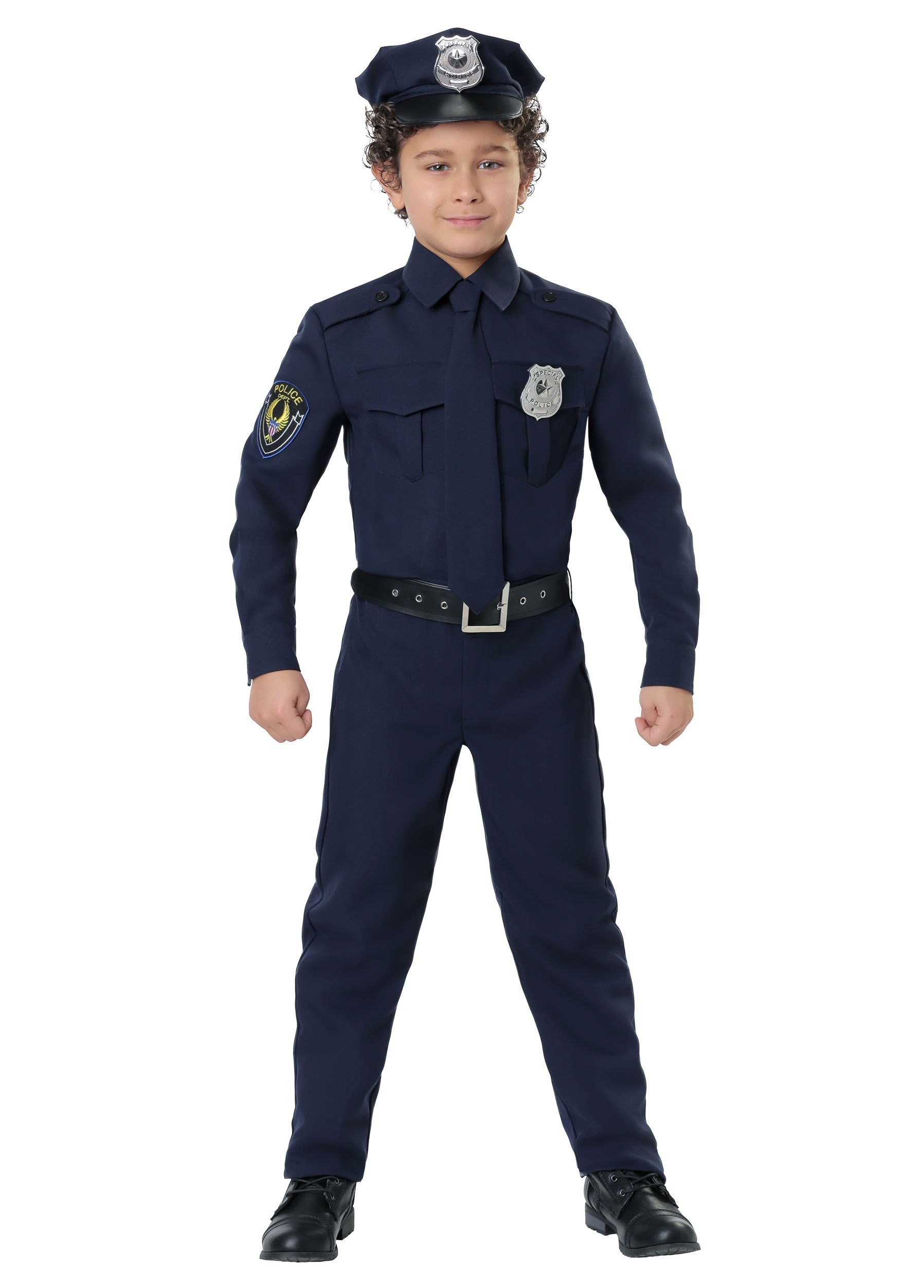 Child Cop Costume , Kid's Police Halloween Costumes