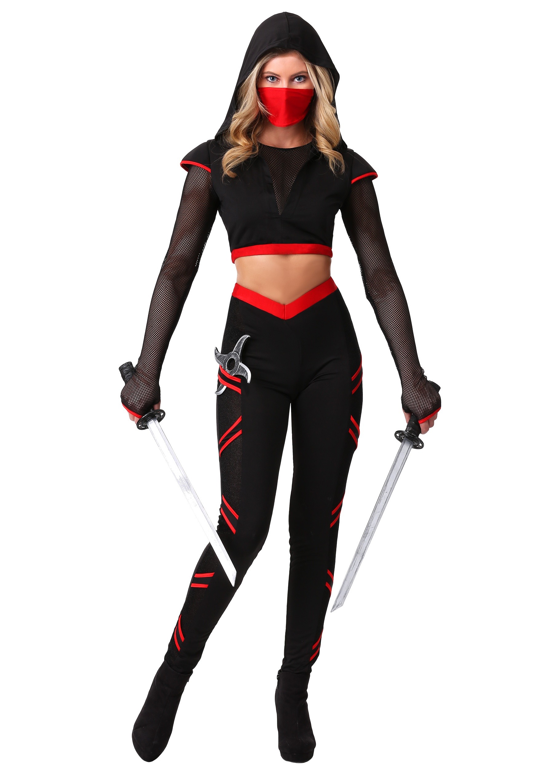 Elite Assassin Ninja Warrior Martial Arts Fancy Dress Up Halloween Adult  Costume