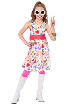 Girl's Peace & Love Hippie Costume