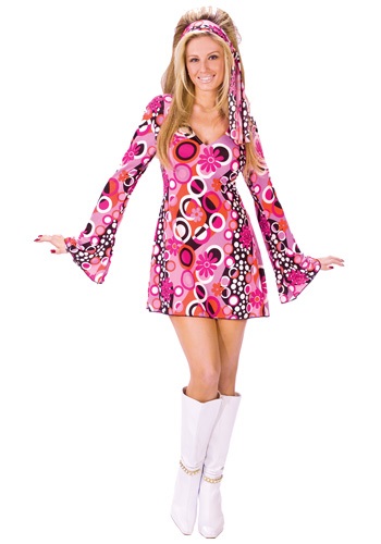 Click Here to buy Feelin Groovy Disco Dress Costume from HalloweenCostumes, CDN Funds & Shipping