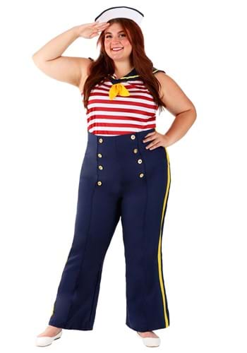Click Here to buy Perfect Pin Up Sailor Costume for Plus Size Women from HalloweenCostumes, CDN Funds & Shipping