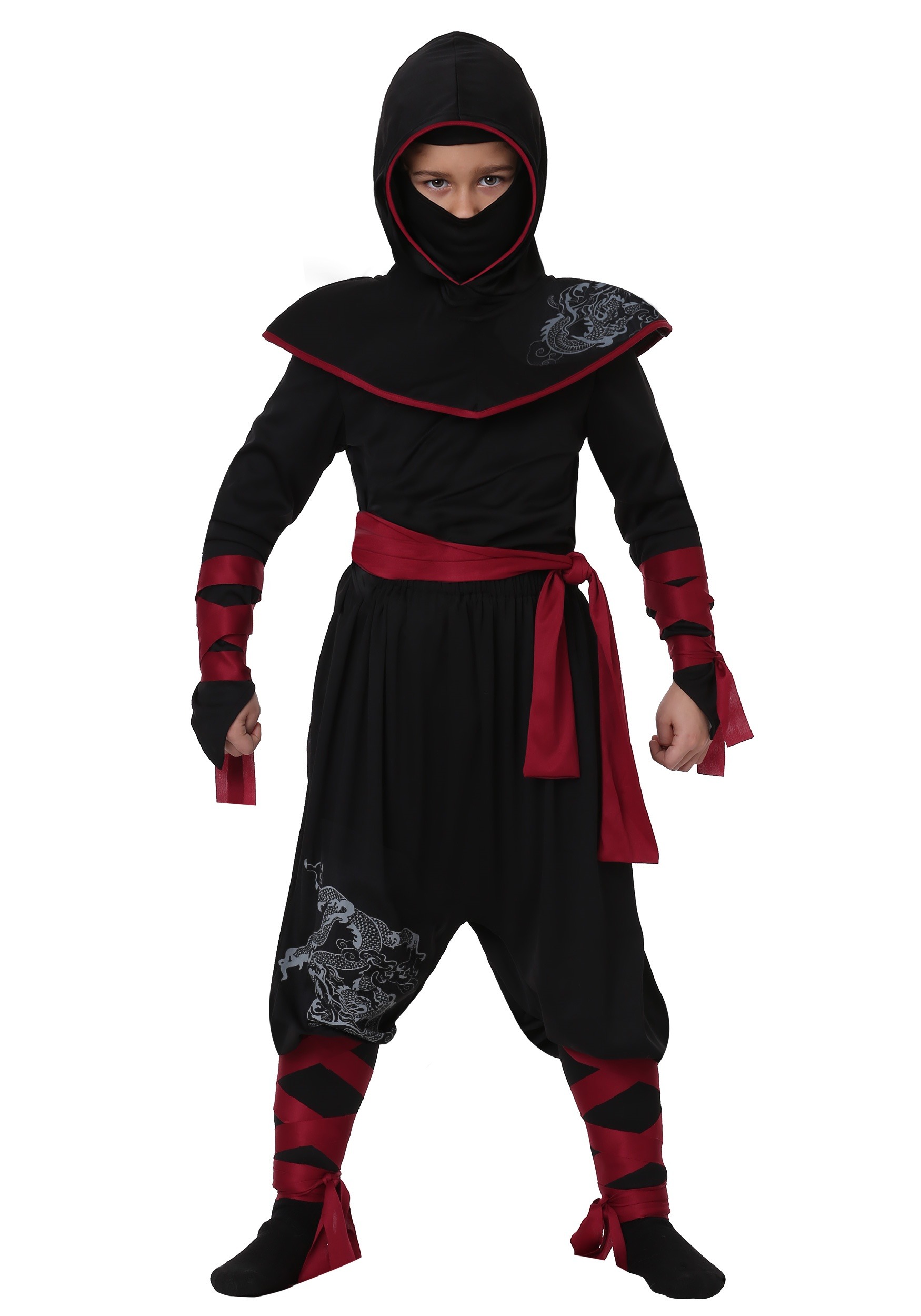 Deadly Ninja Boy's Costume , Ninja Warrior Costume