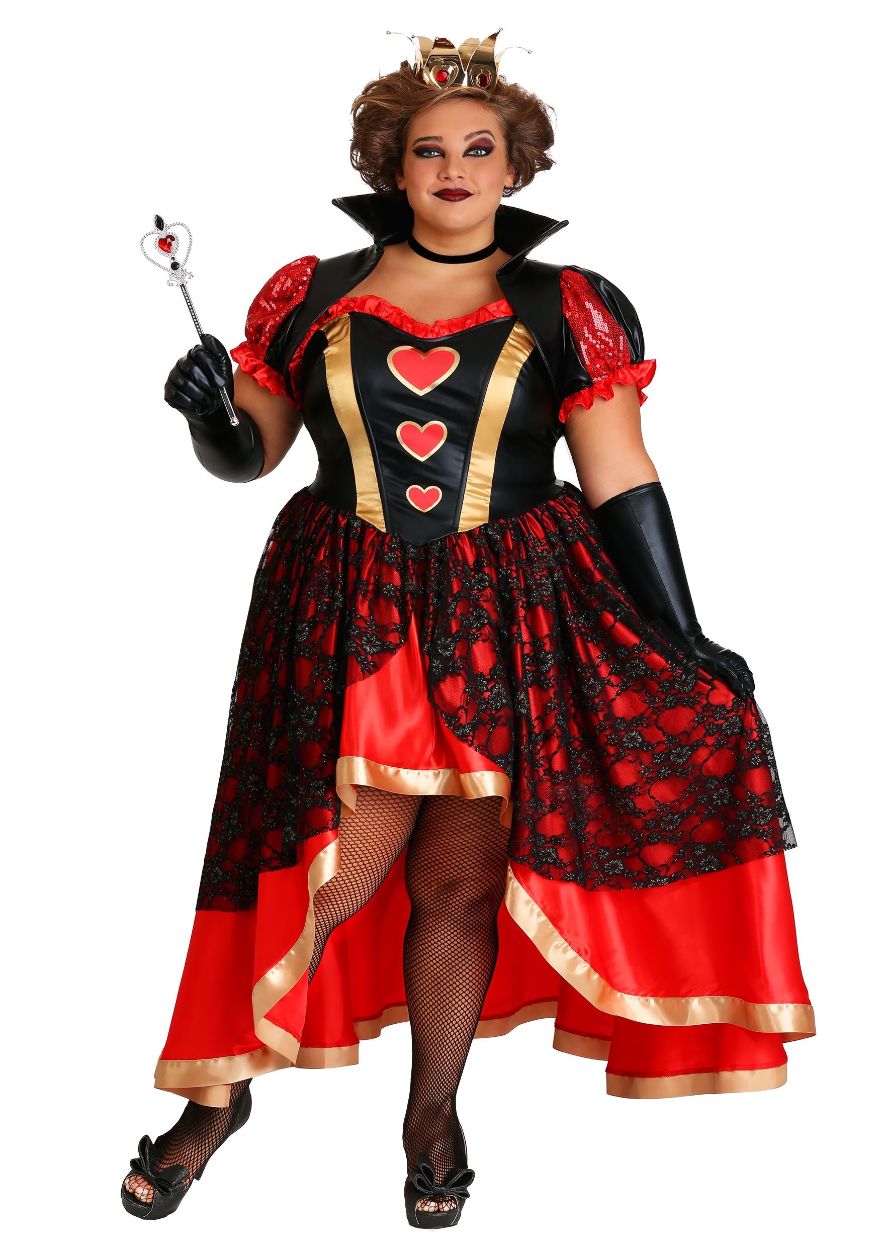 Plus Size Dark Queen Of Hearts Women S Costume
