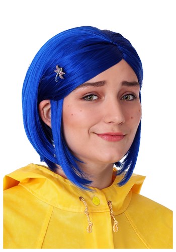 Click Here to buy Coraline Blue Womens Costume Wig | Coraline Accessories from HalloweenCostumes, CDN Funds & Shipping