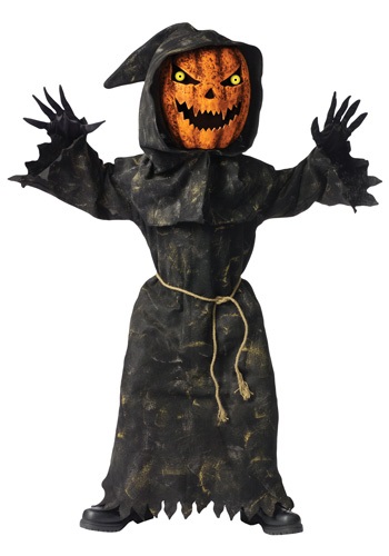 Click Here to buy Kids Bobble Eyes Pumpkin Costume from HalloweenCostumes, CDN Funds & Shipping