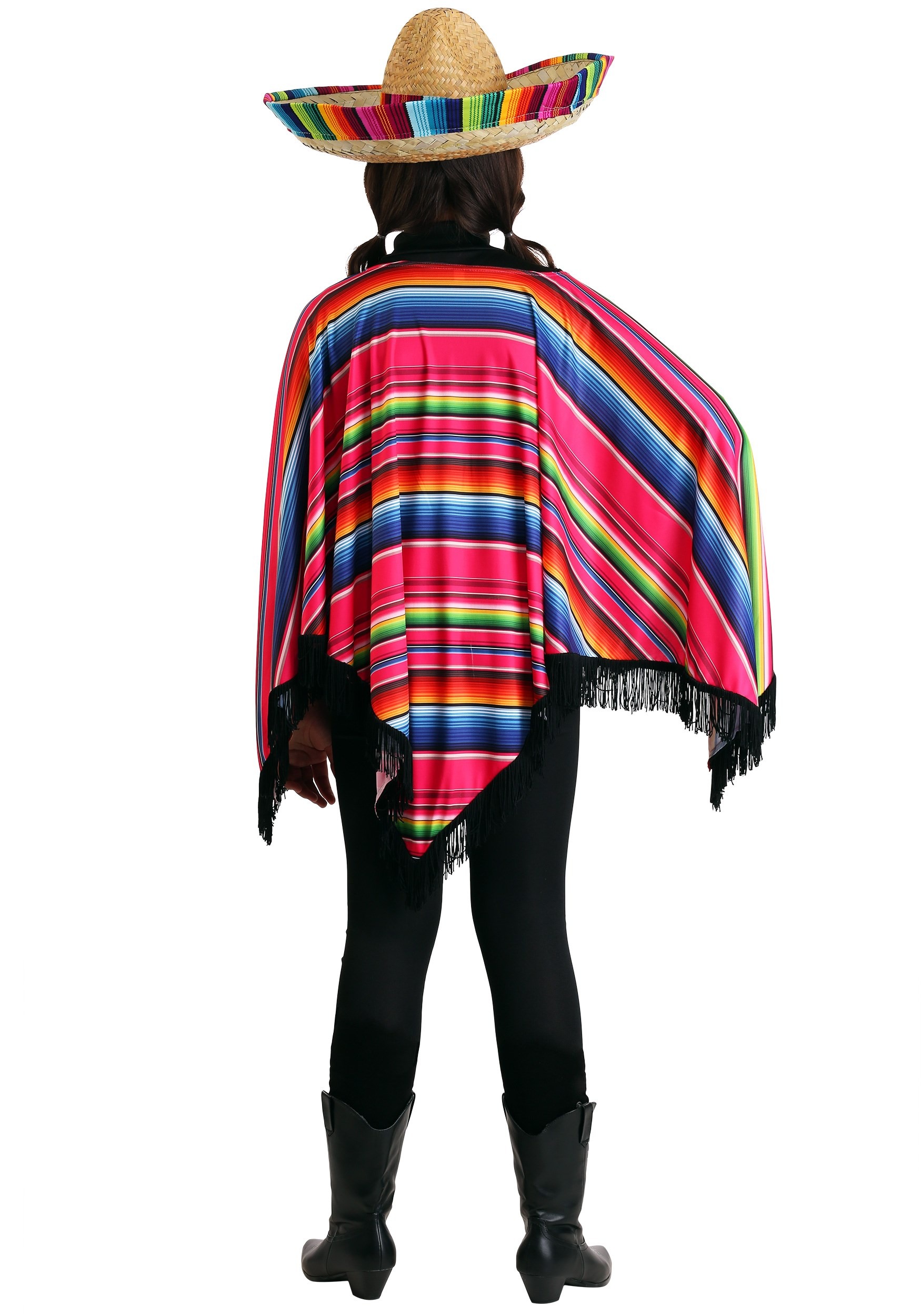 Day Of The Dead Girl's Poncho Costume