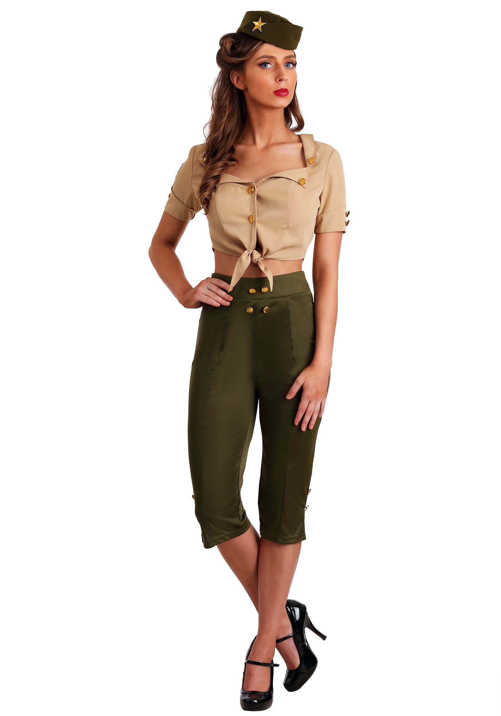 Military Lady Dress With Hat: Vintage / Pin-up / Rockabilly / Army Style  Dress With by Ticci Rockabilly Clothing -  Canada