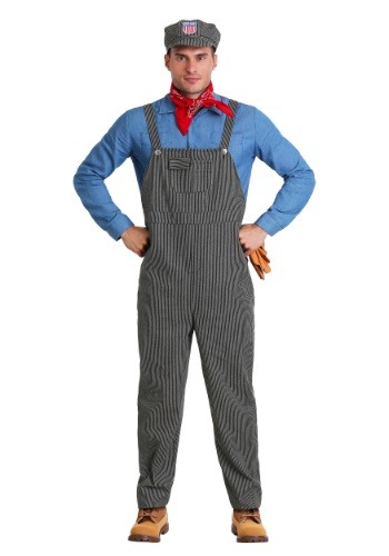 Click Here to buy Plus Size Train Engineer Costume from HalloweenCostumes, CDN Funds & Shipping
