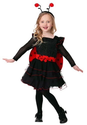 Click Here to buy Toddler Girls Sweet Ladybug Costume from HalloweenCostumes, CDN Funds & Shipping