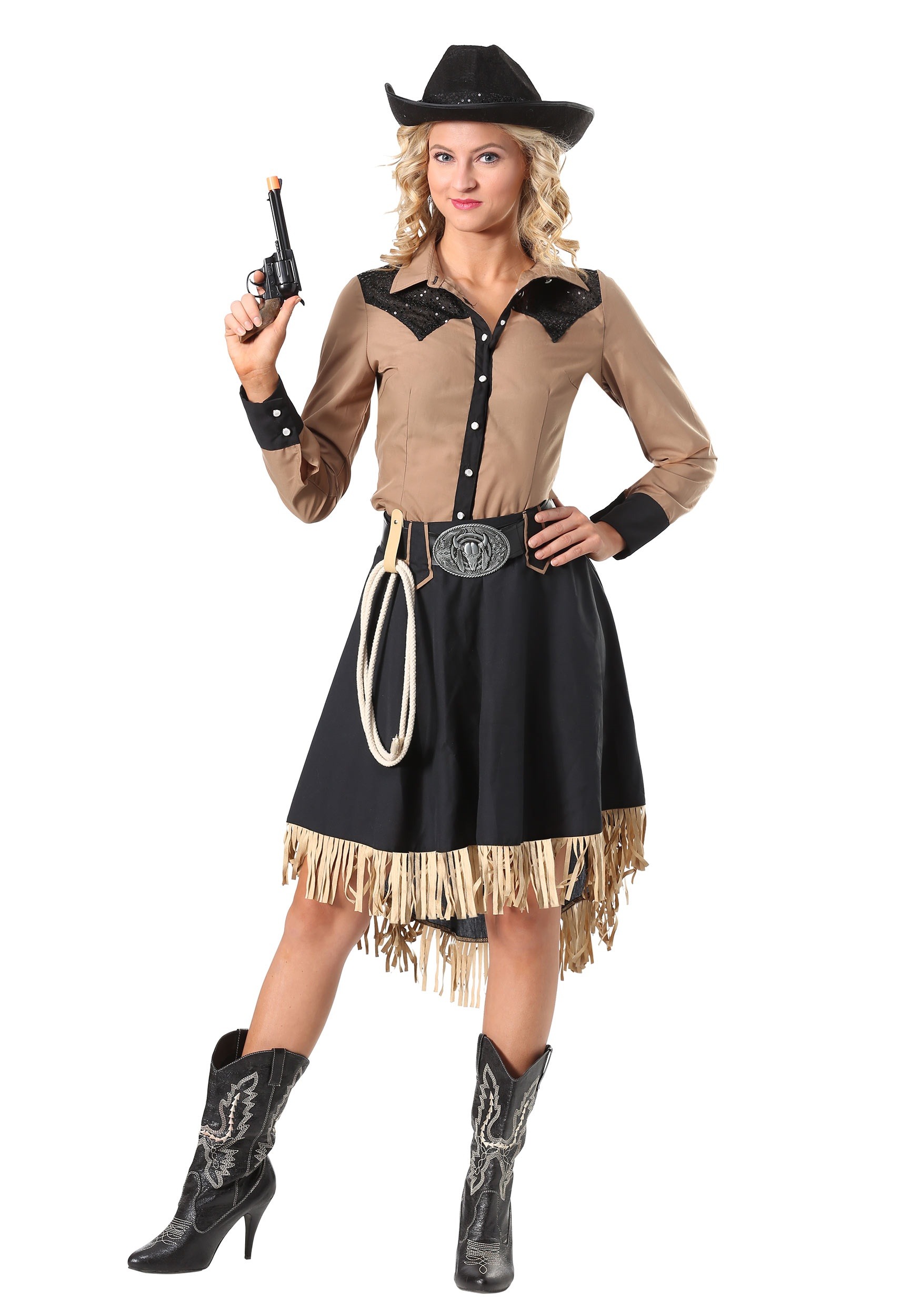 Plus size 2025 cowgirl costume