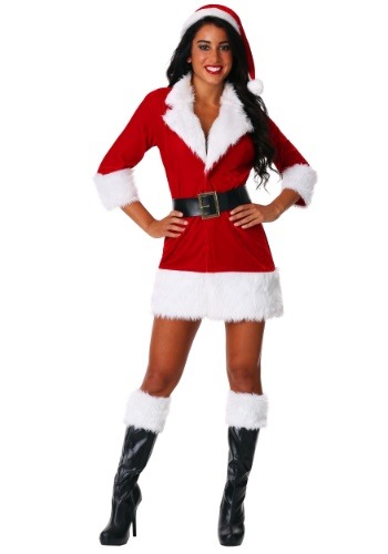 Click Here to buy Womens Plus Size Secret Santa Costume from HalloweenCostumes, CDN Funds & Shipping