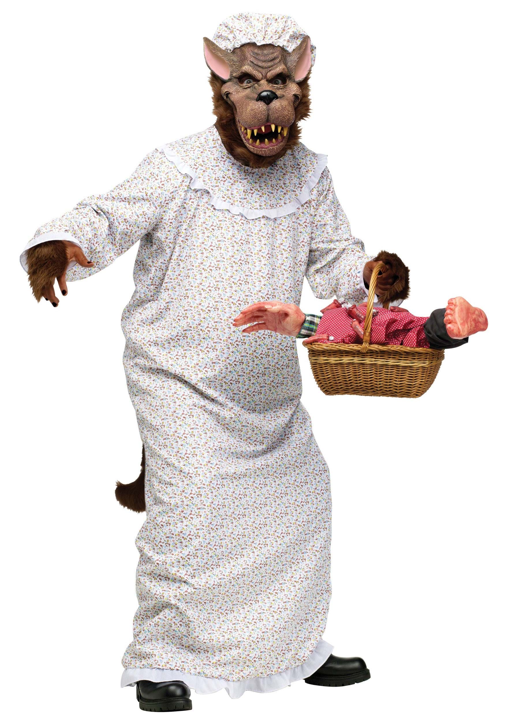 Adult Big Bad Granny Wolf Costume