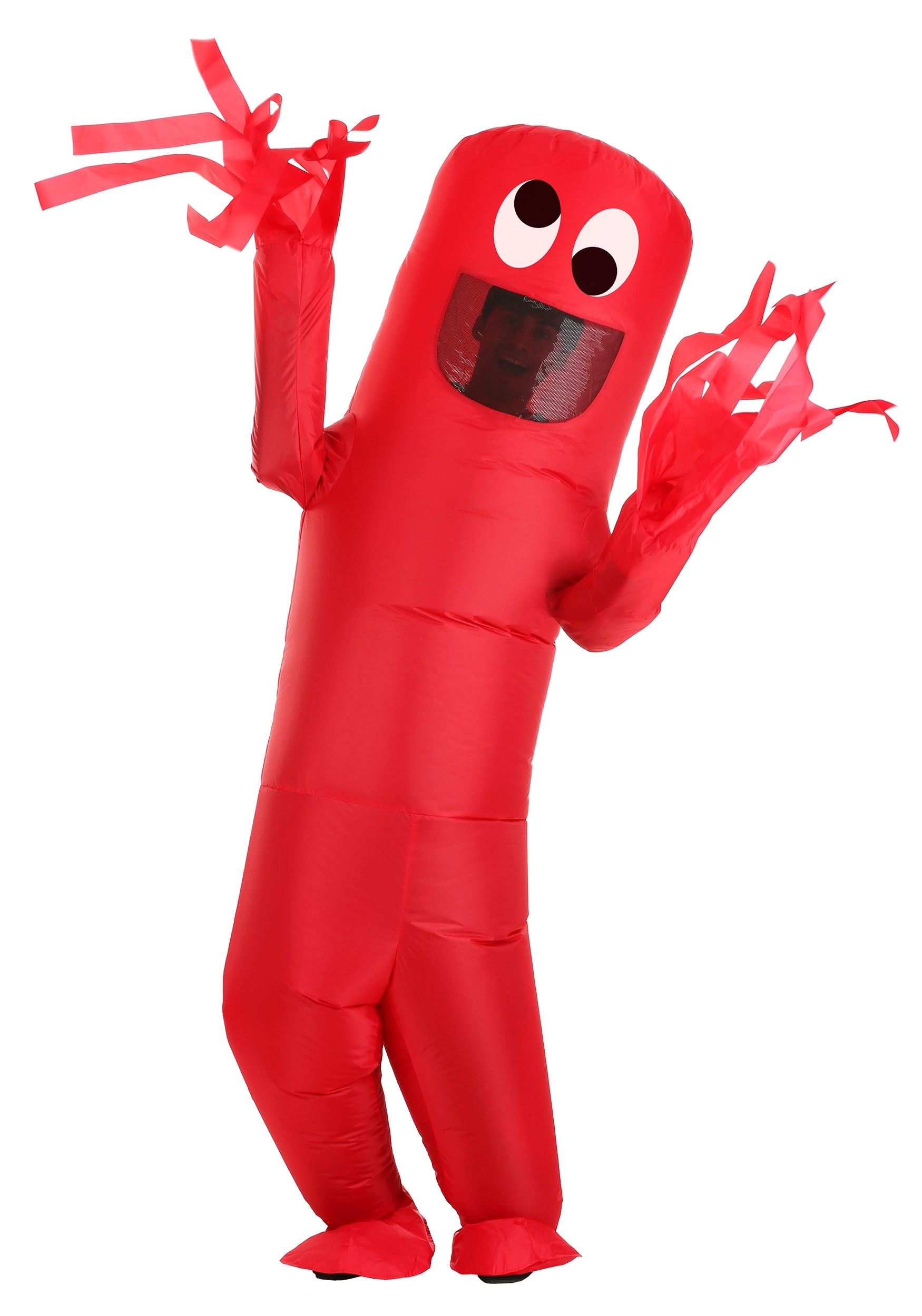 Fun Costumes Adult Wacky, Waving, Inflatable Tube Man Costume Red St