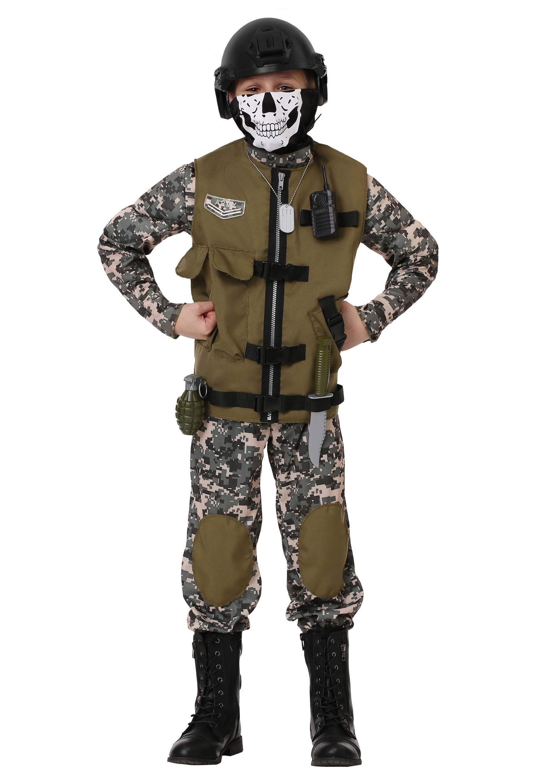 Kids Camo Trooper Costume W/ Accessories | Exclusive