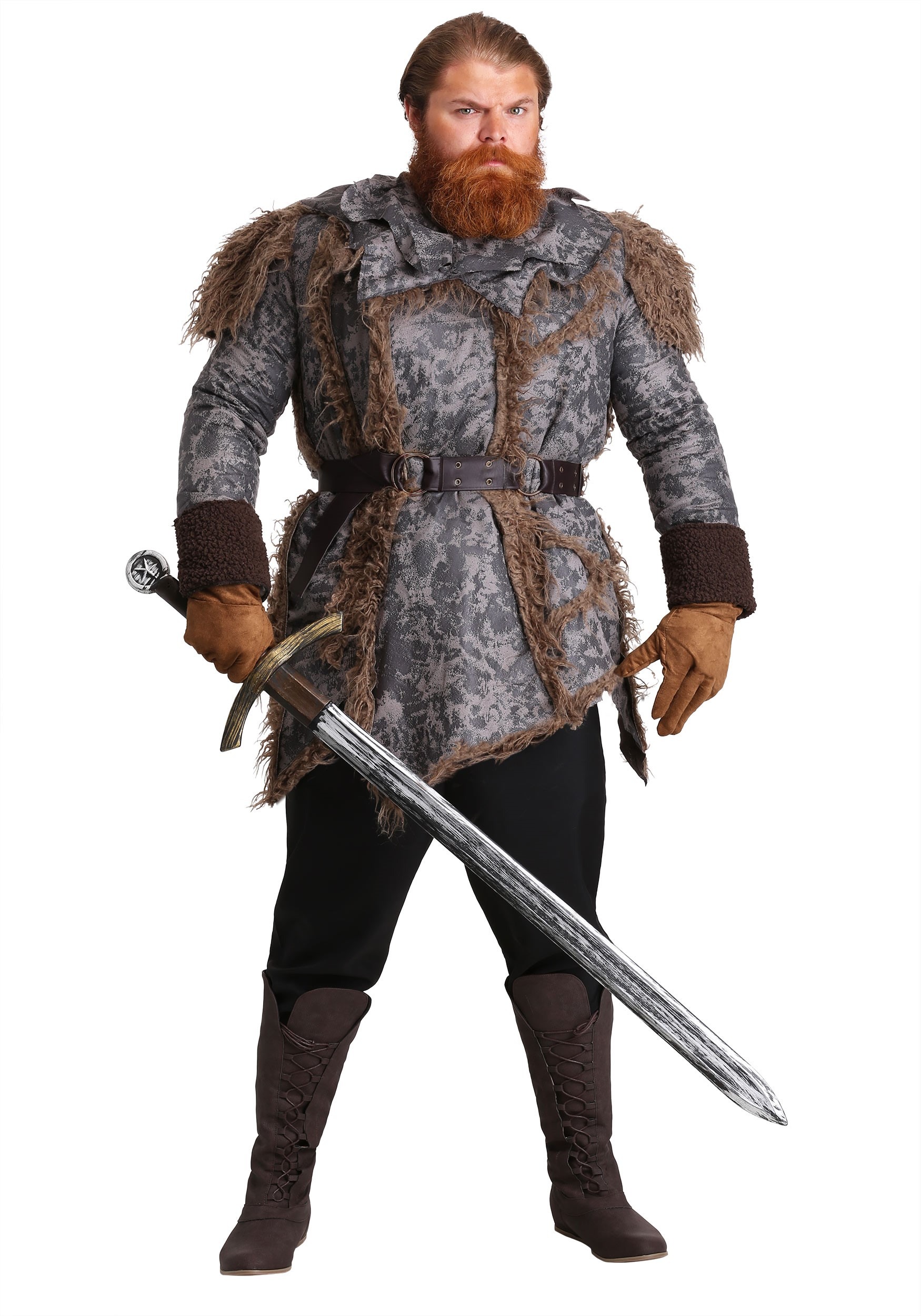 Adult Plus Size Wild Warrior Costume , TV Show Costumes