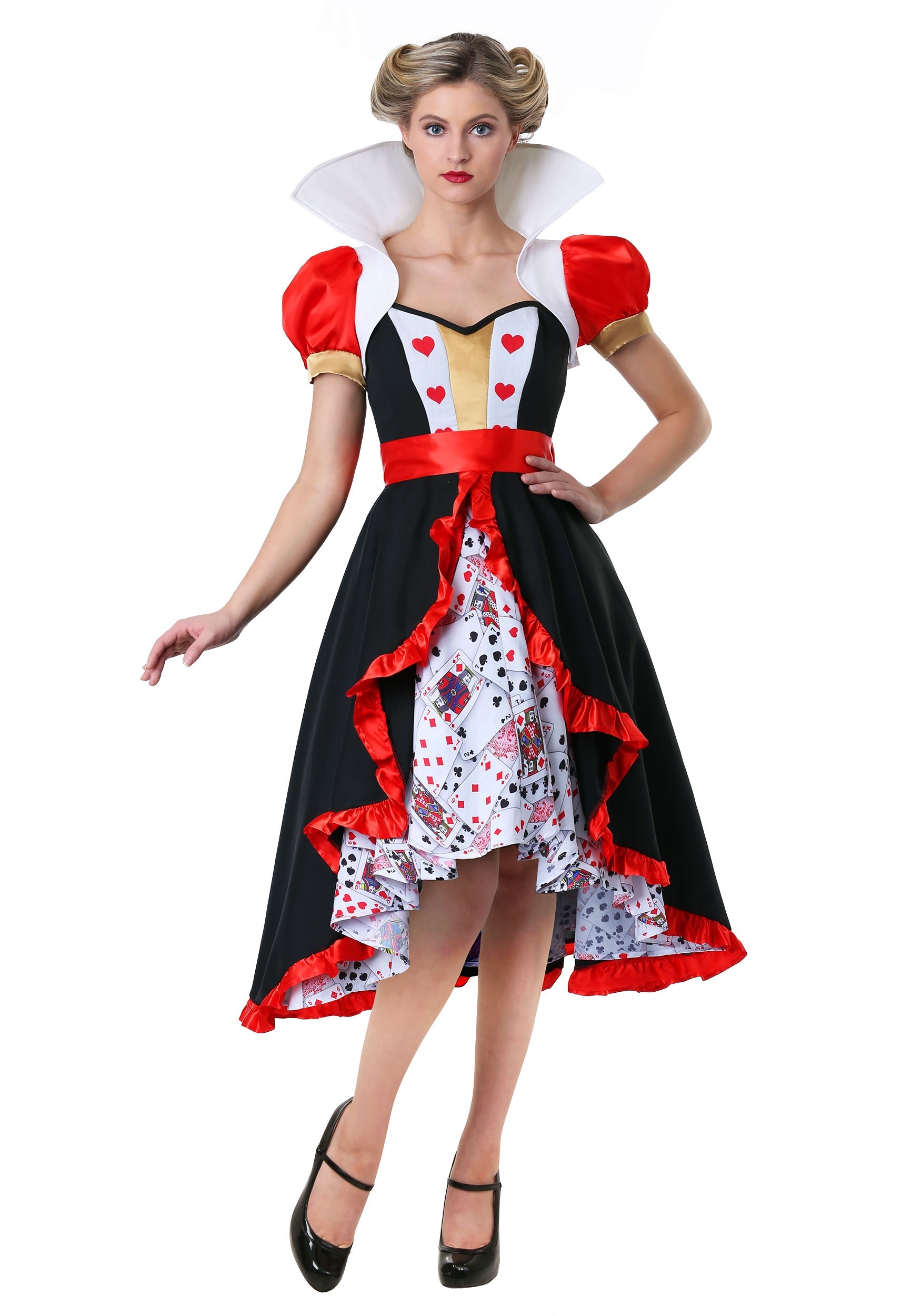 Plus Size Flirty Queen of Hearts Women's Costume | Alice in Wonderland Costumes