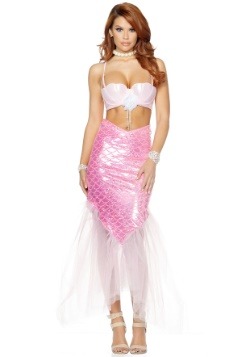 Womens Pink Mermaid Costume