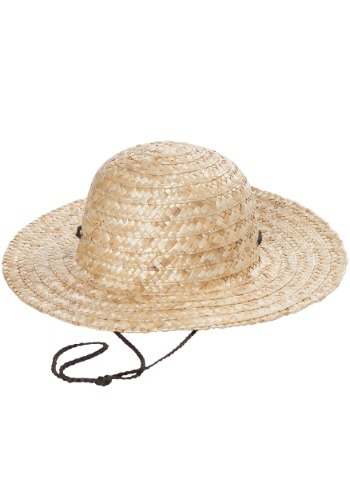 Straw Costume Hat Accessory